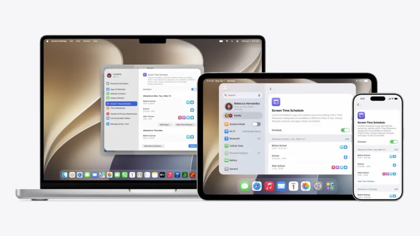 صفحه‌نمایش زمان استفاده در macOS 27